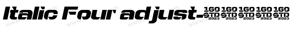 Italic Four adjust字体转换